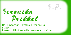veronika prikkel business card
